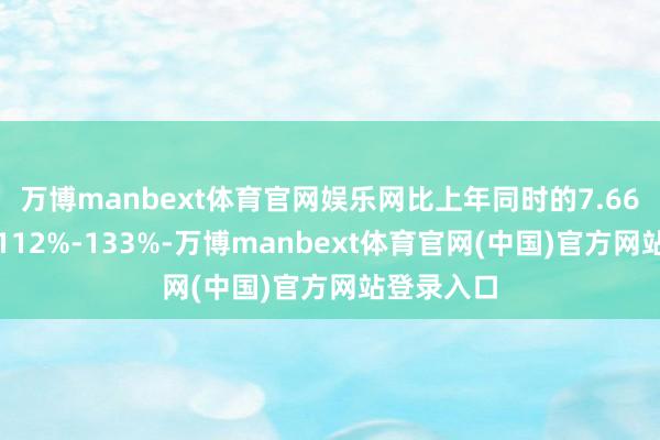 万博manbext体育官网娱乐网比上年同时的7.66亿元增长112%-133%-万博manbext体育官网(中国)官方网站登录入口