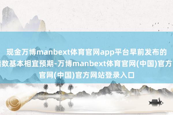 现金万博manbext体育官网app平台早前发布的消耗者价钱指数基本相宜预期-万博manbext体育官网(中国)官方网站登录入口