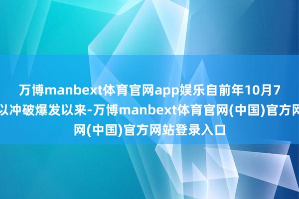 万博manbext体育官网app娱乐自前年10月7日新一轮巴以冲破爆发以来-万博manbext体育官网(中国)官方网站登录入口